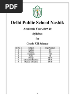 DPS Nashik Class 12 Science Syllabus