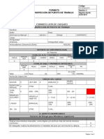 Formato de Inspeccion de Puesto de Trabajo Oficina