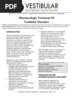 Pharmacologic Treatment of Vestibular Disorders: Surgical Treatments - in Less Frequent