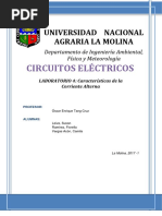 Circuitos Lab 4 Corriente Alterna