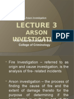 Fire Technology and Arson Investigation LECTURE 3 Midterm