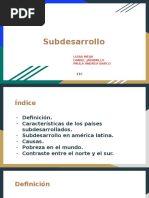 Subdesarrollo