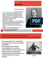 Slides Franz Boas - As Limitações Do Método Comparativo Da Antropologia e A Mente Do Ser Humano Primitivo