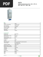 Product Datasheet: Isoblock Interlocked Socket - 63 A - 3P + E - 200... 250 V AC - IP65 - Wall