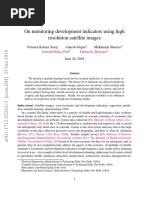 On Monitoring Development Indicators Using High Resolution Satellite Images