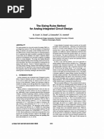 The Sizing Rules Method For Analog Integrated Circuit Design - Computer Aided Design, 2001. ICCAD 2001. IEEE - ACM International Conference On