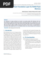 A Survey On Flash Translation Layer For NAND Flash Memory