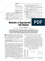 Nucleation Salt: - Solutions