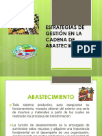 Estrategias Cadena de Abastecimiento