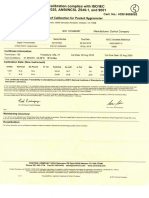 Certificado de Calibracion Termohidrometro