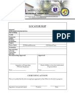 Locator Slip For Deped