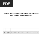 Method Statement For Geotextile