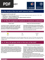 Therapystudy: Are The Results of The Trial Valid? (Internal Validity)