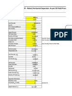 Vessel Sizing Spreadsheet