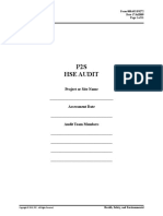 P2S Hse Audit: Form 000.653.F0272 Date 17jul2009 Page 1 of 11