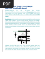 Cara Membuat Denah Lokasi Dengan Microsoft Word Lebih Mudah