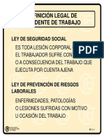 Definición Legal de Accidente de Trabajo: Ley de Seguridad Social