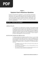 Equipment Used in Bituminous Operations: Section I - Production Equipment