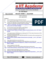 Final XII ISC Board Official Biology Solutions