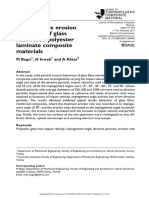 Solid Particle Erosion Behaviour of Glass Mat-Based Polyester Laminate Composite Materials