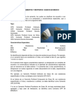 Tipos de Cementos y Morteros Usados en México