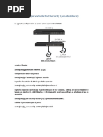 Configuración de Port Security