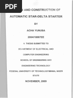 Design and Construction of Automatic Star-Delta Starter PDF