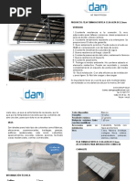 Ficha Tecnica Teja Termoacustica Ceja Alta 2,3mm Dam Group