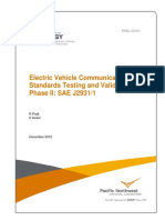 Electric Vehicle Communications Standards Testing and Validation - Phase II: SAE J2931/1