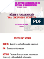 Modulo de Fundamentos de Archivistica