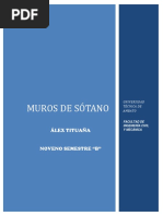 Muros de Sotano