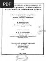 A Comparative Study of Effectiveness of Models of Teaching On The Achievement PDF