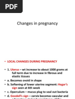 Changes in Pregnancy