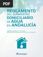 Reglamento Suministro Domiciliario de Agua