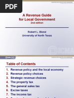 A Revenue Guide For Local Government: Robert L. Bland University of North Texas