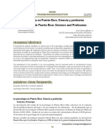 La Psicología en Puerto Rico Ciencia y Profesión