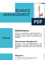 Maintenance Management