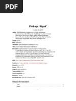 Package Digest R Software