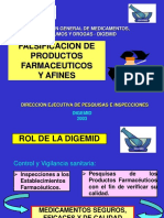 Falsificacion de Productos Farmaceuticos Y Afines: Direccion General de Medicamentos, Insumos Y Drogas - Digemid