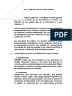 Principios y Presupuestos Procesales