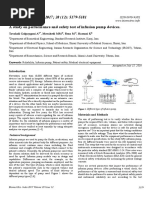 Studying The Performance and Safety Test For Infusion Pump