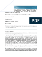 Análisis Jurisprudencial Del Derecho A La Vida de La Persona Por Nacer (Elías N. Badalassi) MJ-DOC-13730-AR PDF