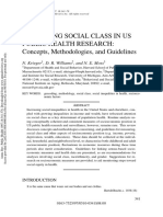 Measuring Social Class in Us Public Health Research: Concepts, Methodologies, and Guidelines