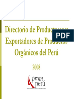 Directorio de Empresas Organicas 2008 Peru