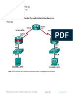 2.6.1.2 Lab - Securing The Router For Administrative Access - Unlocked