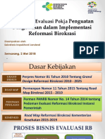 Penguatan Pengawasan Dalam Implementasi Reformasi Birokrasi: Gambaran Evaluasi Pokja