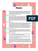 Parent Newsletter - Phonics and Phonological Awareness