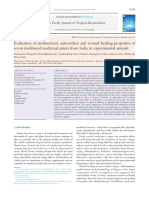 Evaluation of Antibacterial, Antioxidant and Wound Healing Properties of Seven Traditional Medicinal Plants From India in Experimental Animals