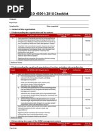 ISO 45001-2018 Audit Checklist Eng-Bilingual