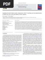 Hydrometallurgy: M.S. Sonmez, R.V. Kumar